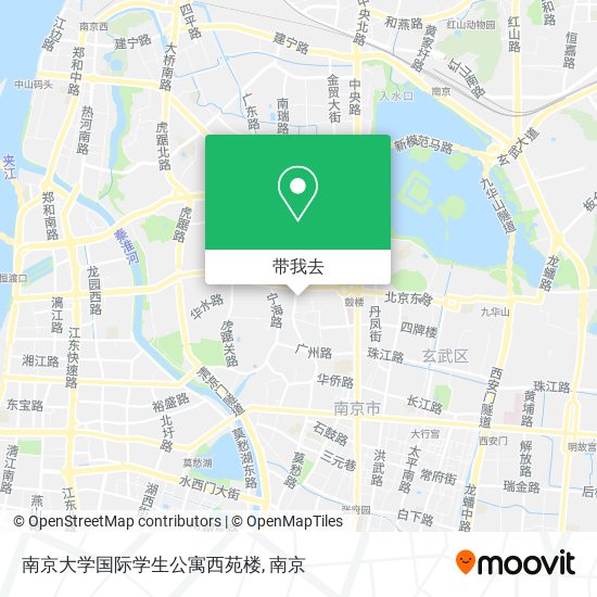 南京大学国际学生公寓西苑楼地图