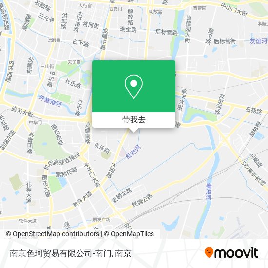 南京色珂贸易有限公司-南门地图