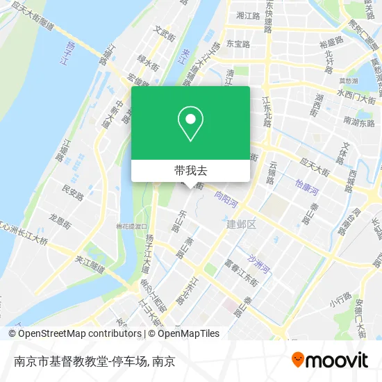 南京市基督教教堂-停车场地图