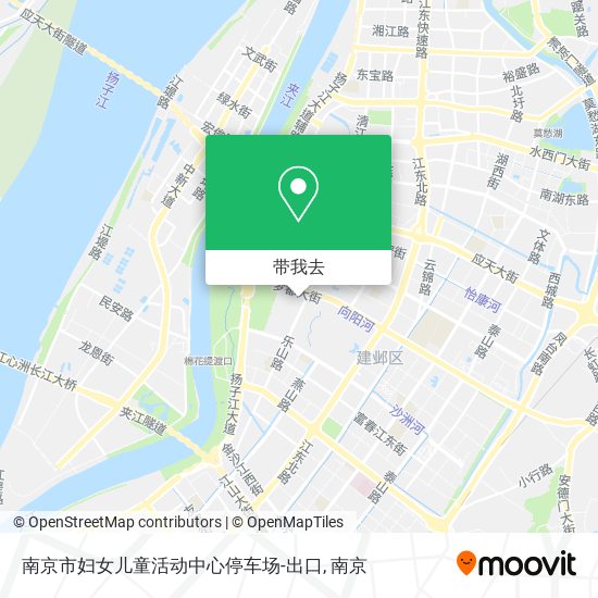 南京市妇女儿童活动中心停车场-出口地图