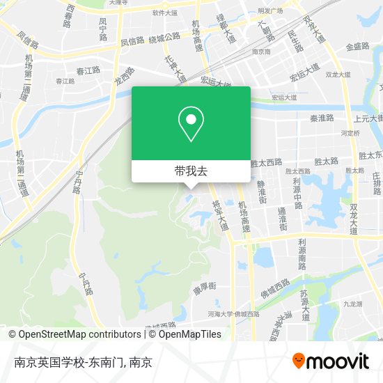 南京英国学校-东南门地图
