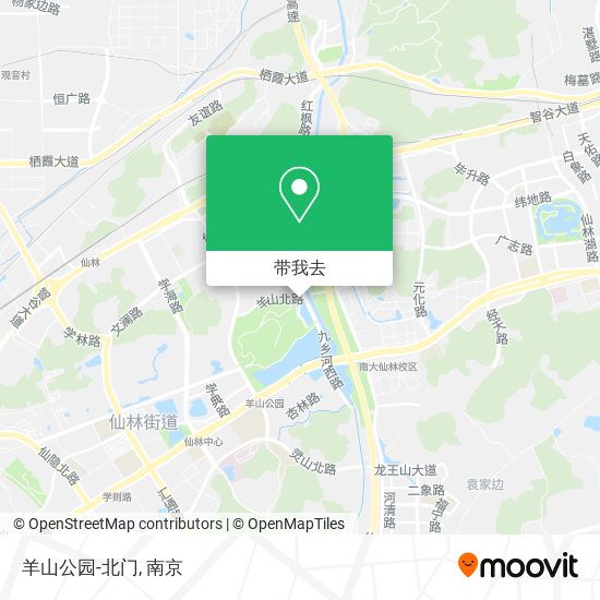 羊山公园-北门地图