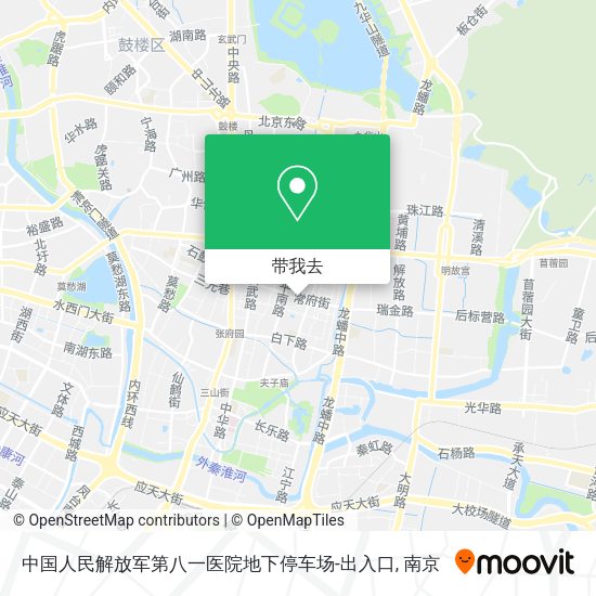 中国人民解放军第八一医院地下停车场-出入口地图