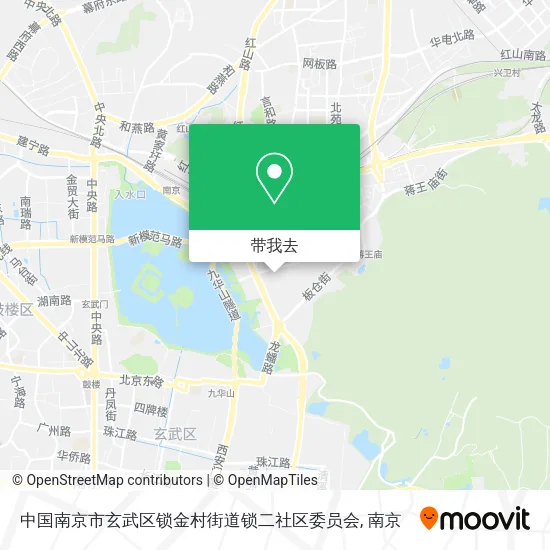 中国南京市玄武区锁金村街道锁二社区委员会地图
