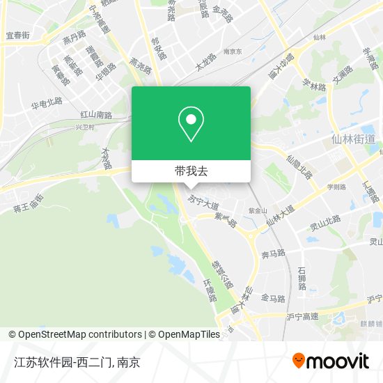江苏软件园-西二门地图