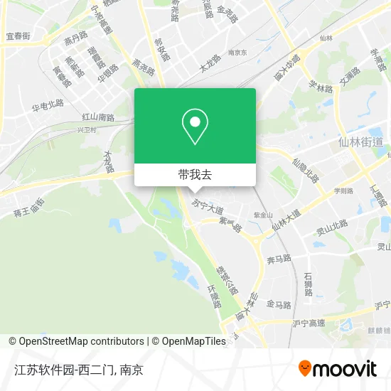 江苏软件园-西二门地图