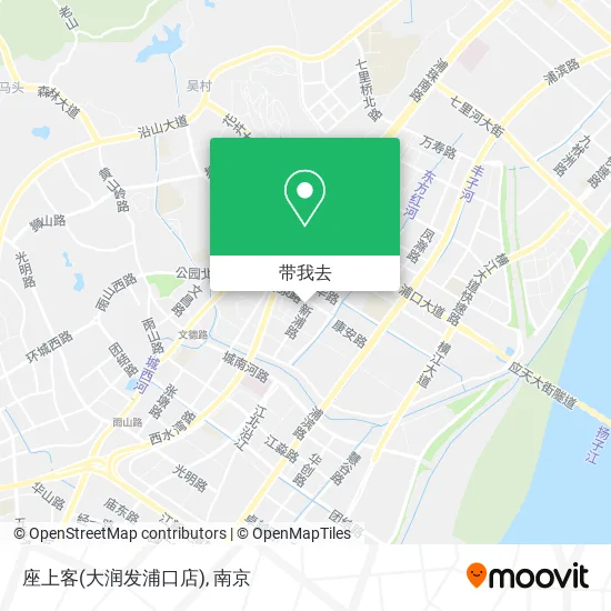 座上客(大润发浦口店)地图