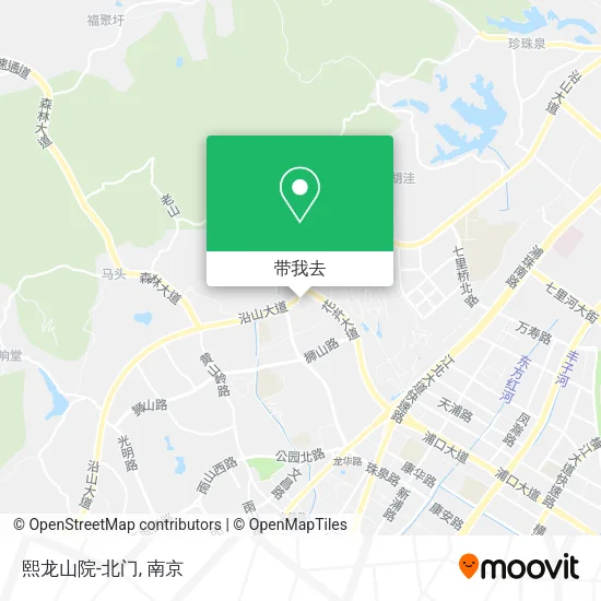 熙龙山院-北门地图