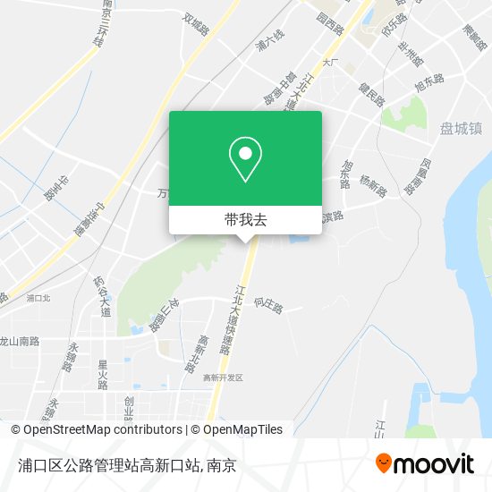 浦口区公路管理站高新口站地图