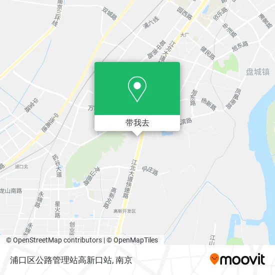 浦口区公路管理站高新口站地图