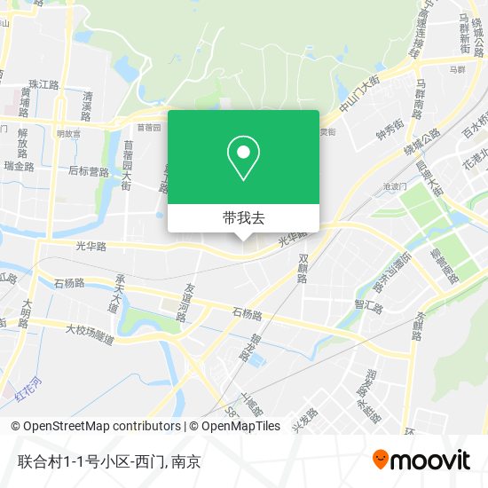 联合村1-1号小区-西门地图