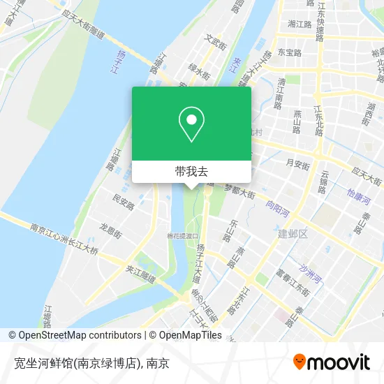 宽坐河鲜馆(南京绿博店)地图