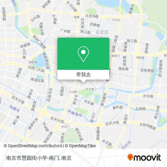 南京市慧园街小学-南门地图