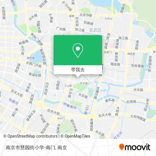 南京市慧园街小学-南门地图