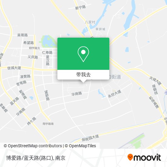 博爱路/蓝天路(路口)地图