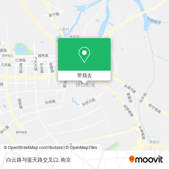 白云路与蓝天路交叉口地图