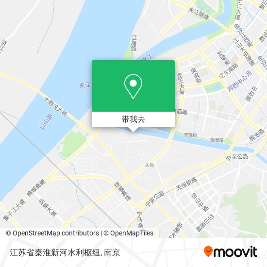 江苏省秦淮新河水利枢纽地图