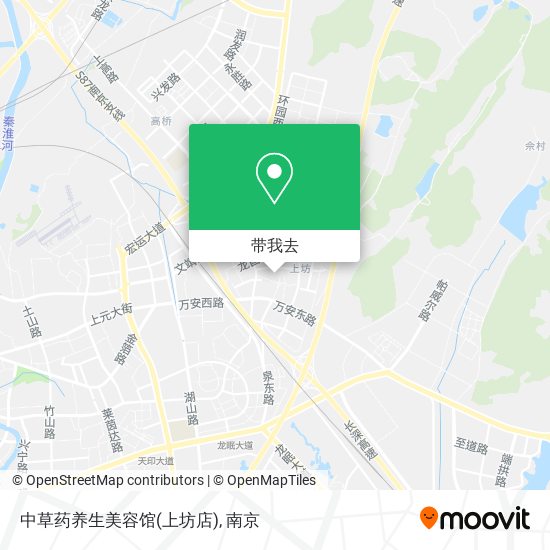 中草药养生美容馆(上坊店)地图