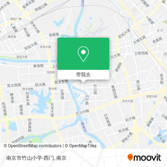 南京市竹山小学-西门地图