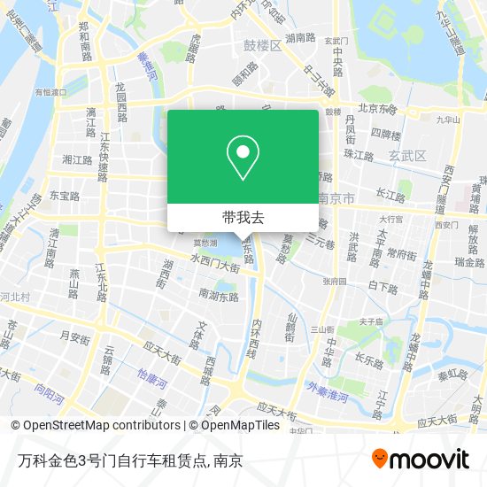万科金色3号门自行车租赁点地图