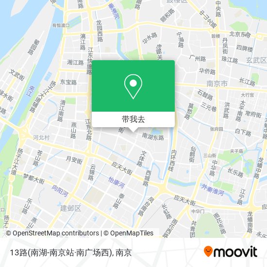 13路(南湖-南京站·南广场西)地图