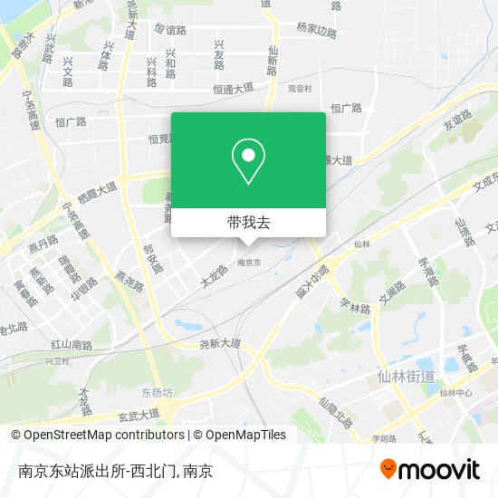 南京东站派出所-西北门地图