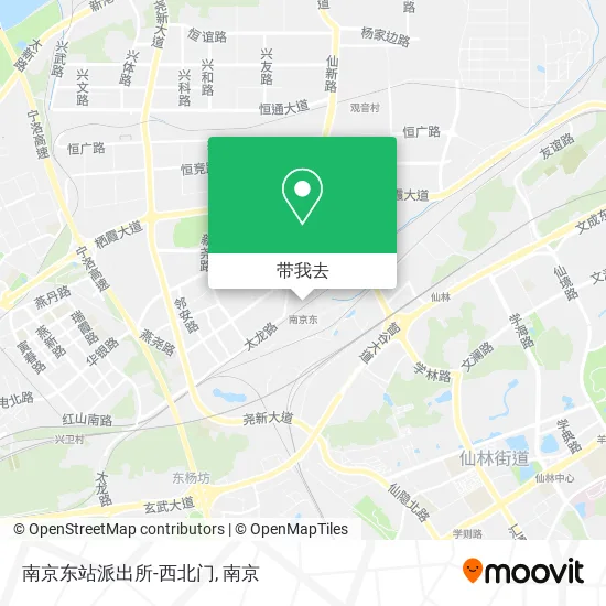 南京东站派出所-西北门地图