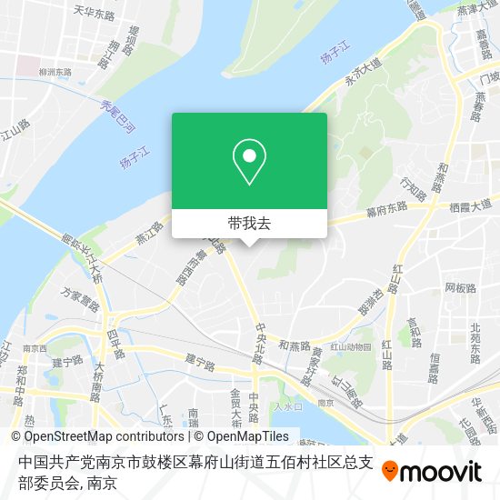 中国共产党南京市鼓楼区幕府山街道五佰村社区总支部委员会地图