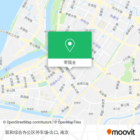 双和综合办公区停车场-出口地图