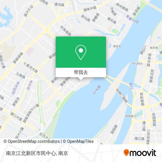 南京江北新区市民中心地图
