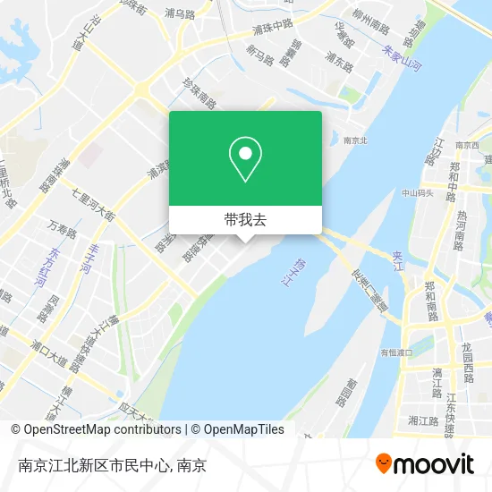 南京江北新区市民中心地图