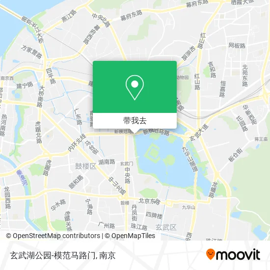 玄武湖公园-模范马路门地图