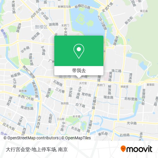 大行宫会堂-地上停车场地图