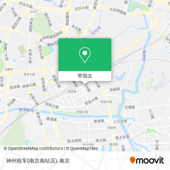 神州租车(南京南站店)地图