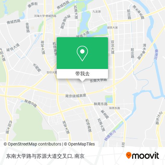 东南大学路与苏源大道交叉口地图