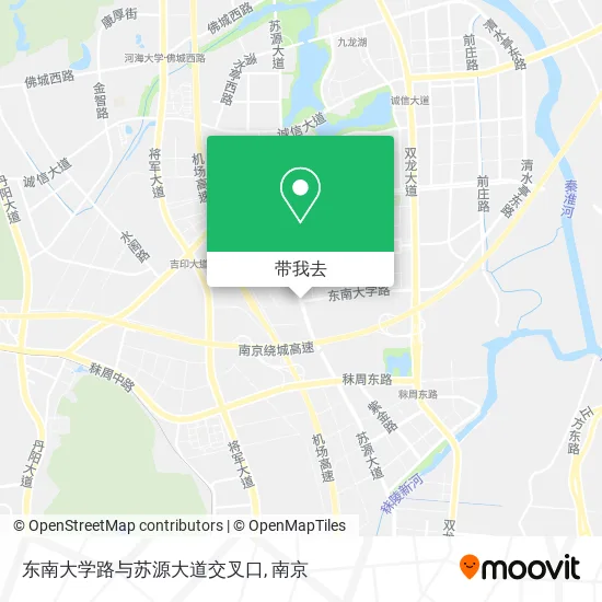 东南大学路与苏源大道交叉口地图