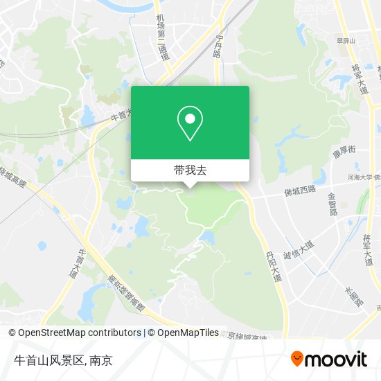 牛首山风景区地图
