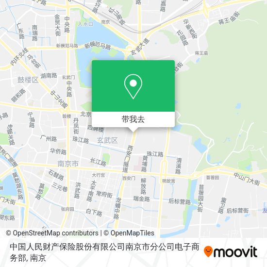 中国人民财产保险股份有限公司南京市分公司电子商务部地图