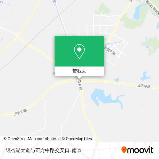 银杏湖大道与正方中路交叉口地图