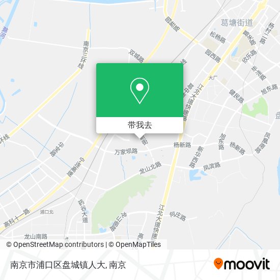 南京市浦口区盘城镇人大地图
