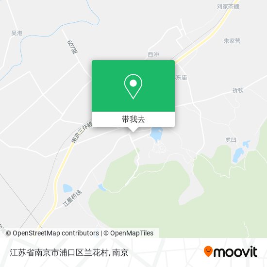 江苏省南京市浦口区兰花村地图