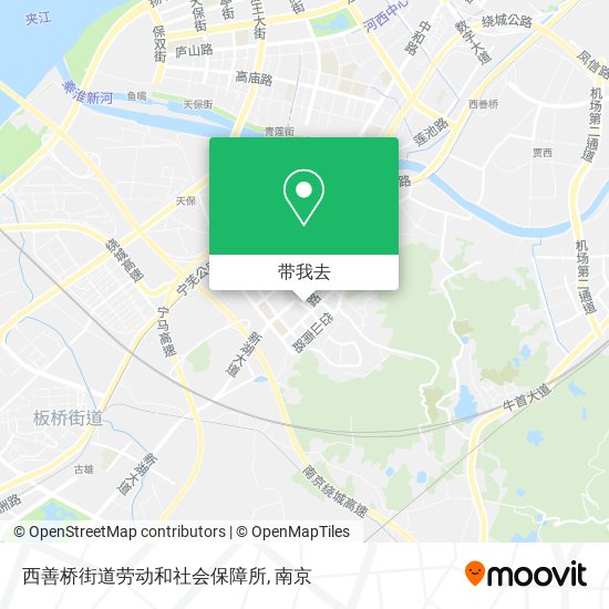 西善桥街道劳动和社会保障所地图