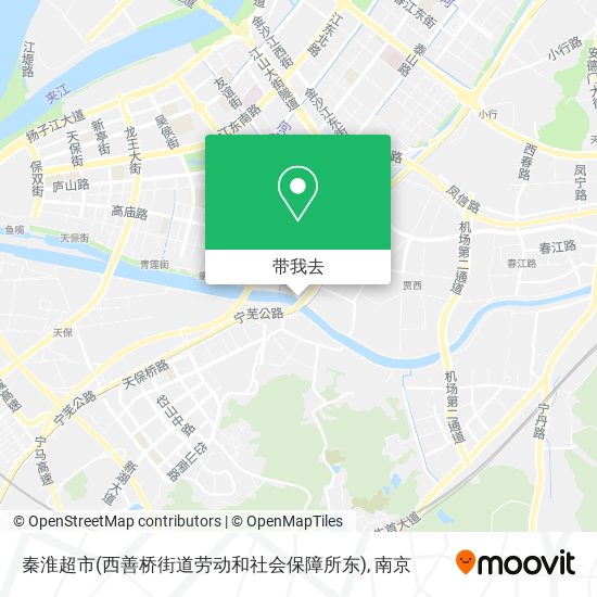 秦淮超市(西善桥街道劳动和社会保障所东)地图