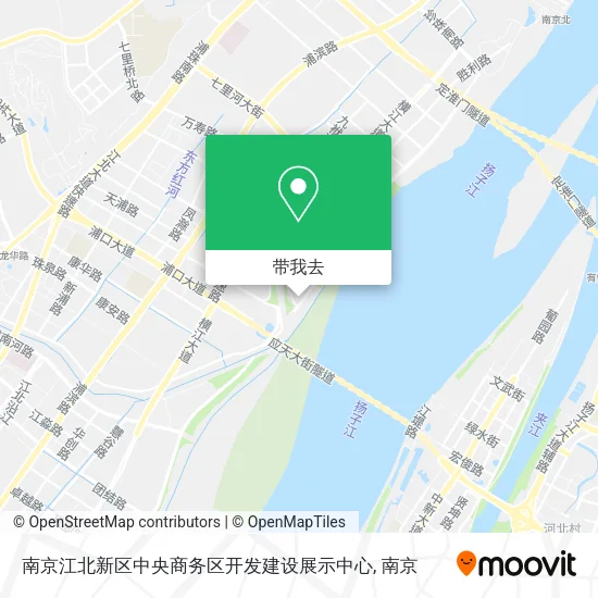 南京江北新区中央商务区开发建设展示中心地图