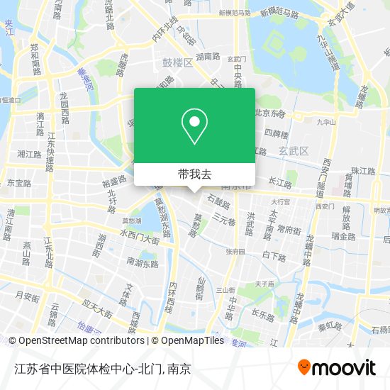 江苏省中医院体检中心-北门地图