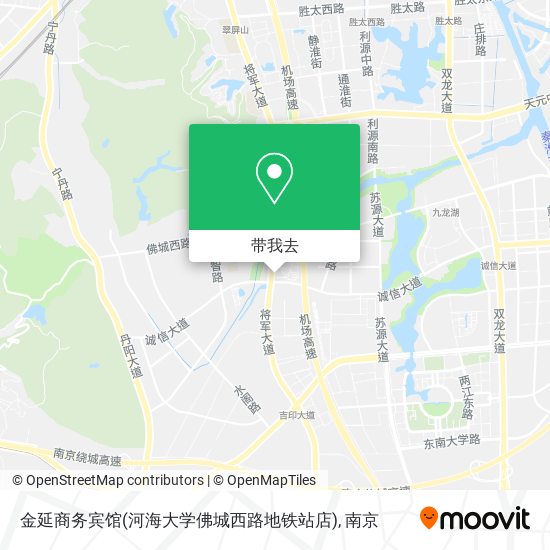 金延商务宾馆(河海大学佛城西路地铁站店)地图
