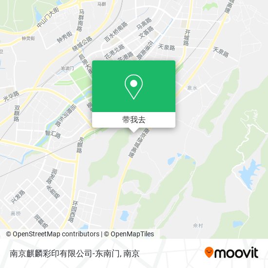 南京麒麟彩印有限公司-东南门地图
