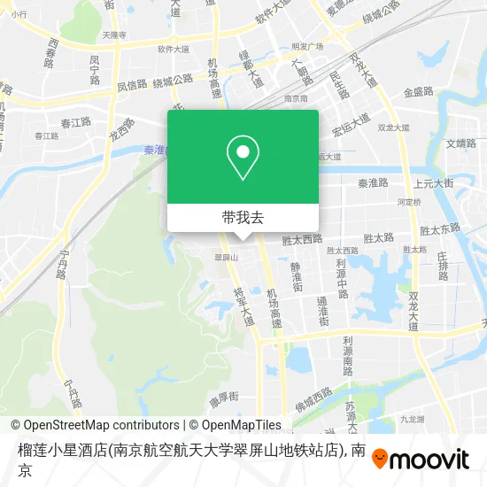 榴莲小星酒店(南京航空航天大学翠屏山地铁站店)地图