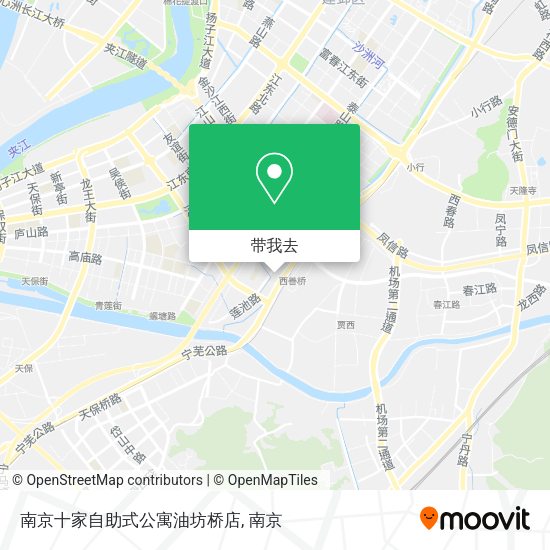 南京十家自助式公寓油坊桥店地图