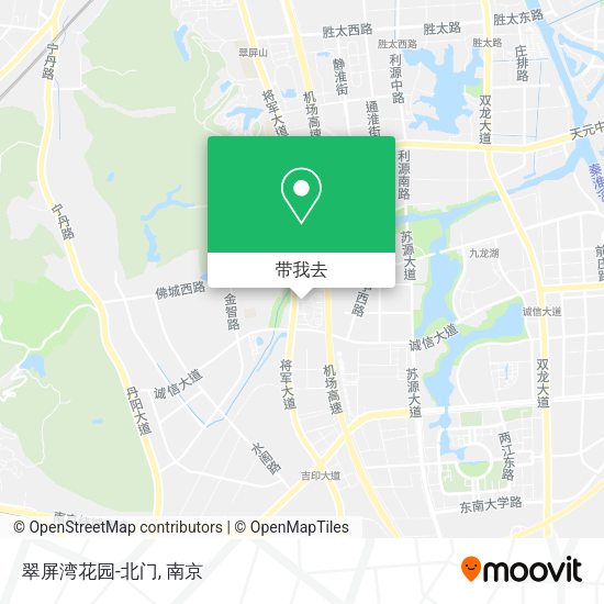 翠屏湾花园-北门地图